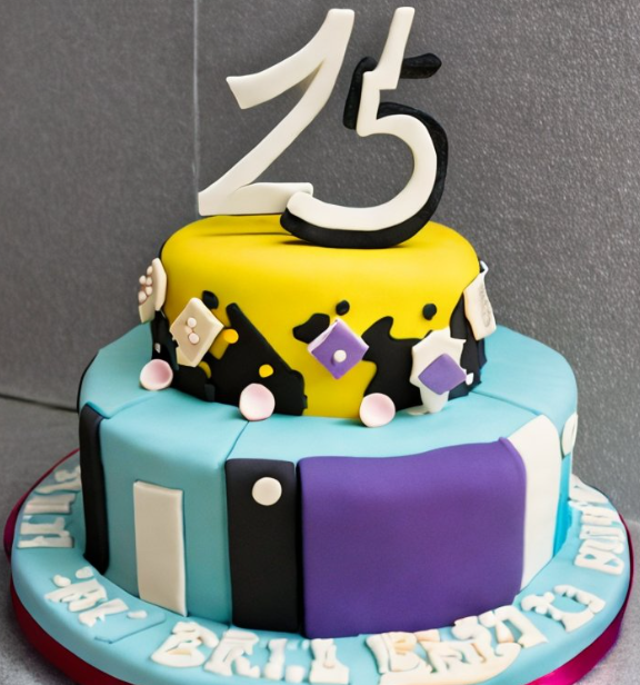 25th birthday featured cake
