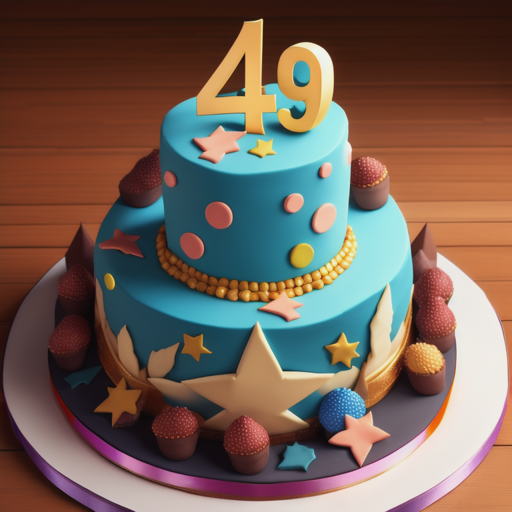 49th birthday cake