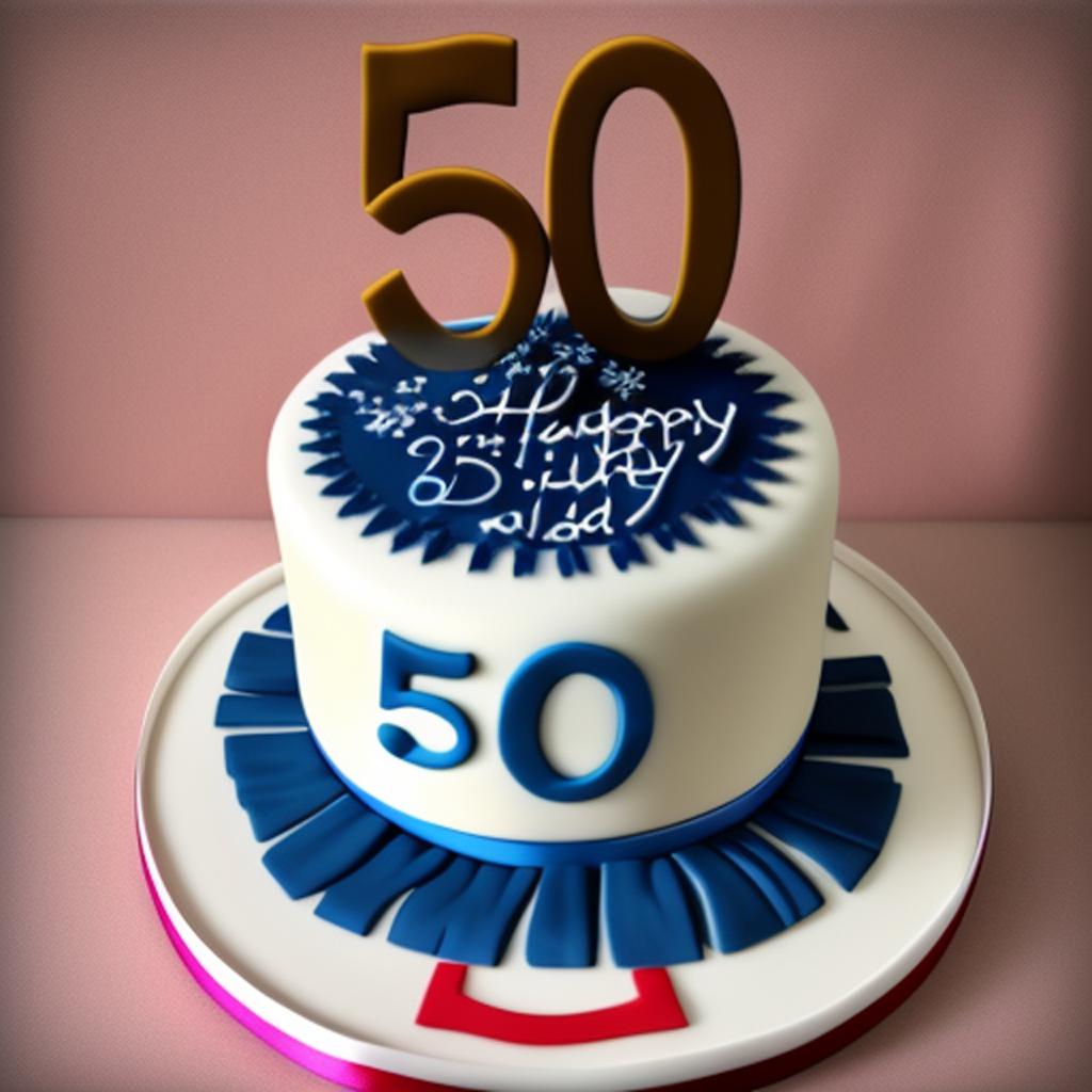 50th birthday cake