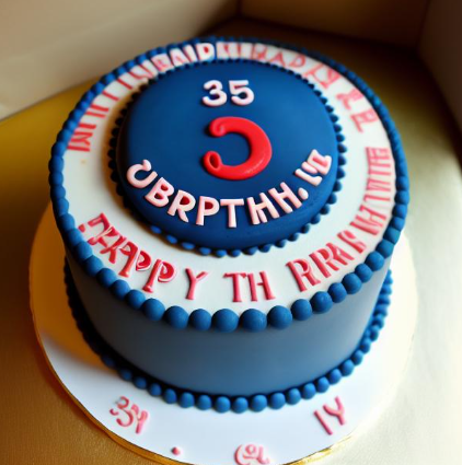 featured 35th birthday cake