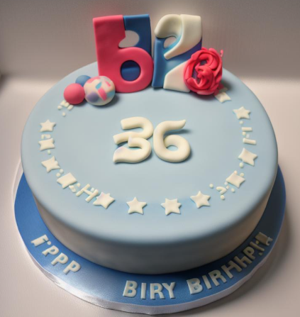 featured 36th birthday cake